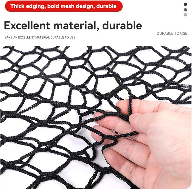 AuyNeas for Ford Maverick Envelope Style Truck Bed Cargo Net - Fits 2013-2024 2025 2026 Maverick Accessories Cargo Net for Pickup Truck Bed - Heavy Duty Carabiners - Image 5